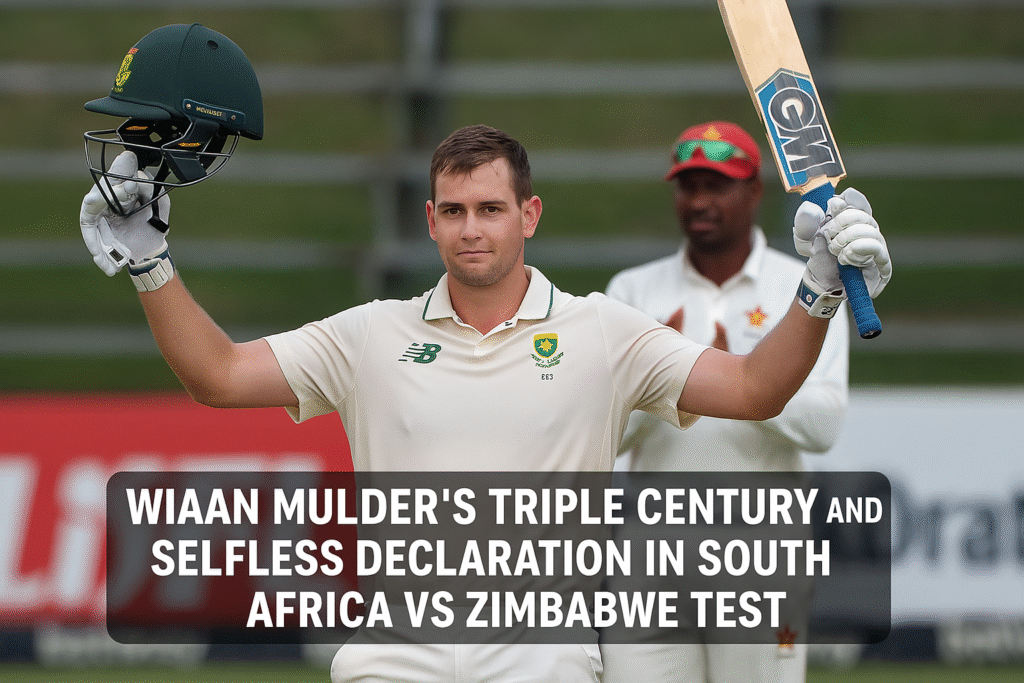 Wiaan Mulder’s Historic 367* & Declaration