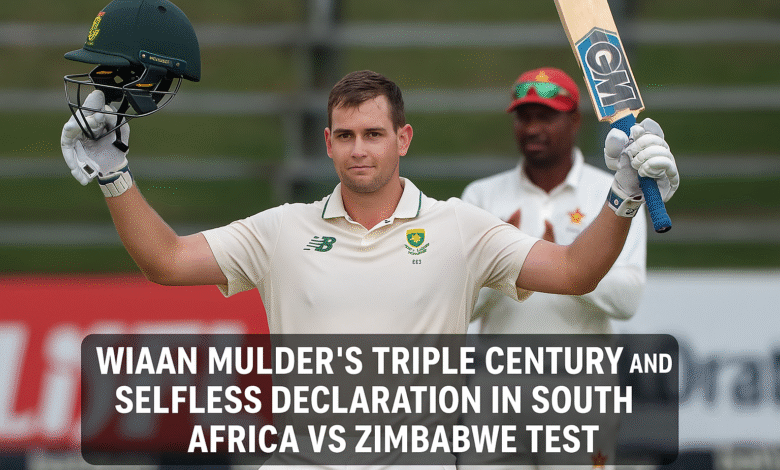 Wiaan Mulder’s Historic 367* & Declaration Wiaan Mulder’s Historic 367* & Declaration